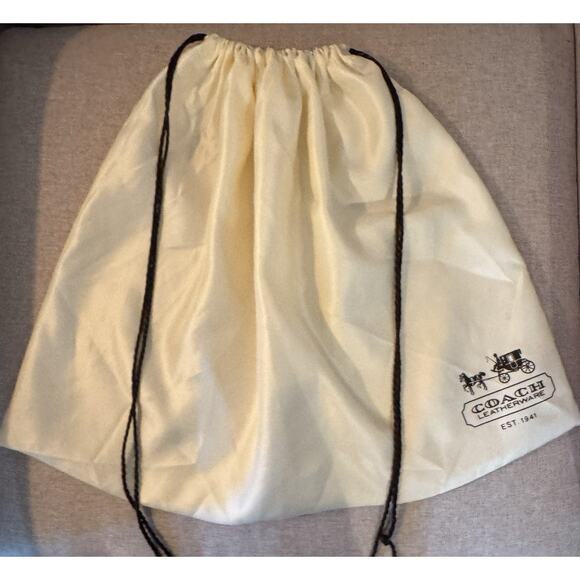 Coach Dust Bag Storage Protective Satin Drawstring Large Travel 19” X 15” - Picture 1 of 4